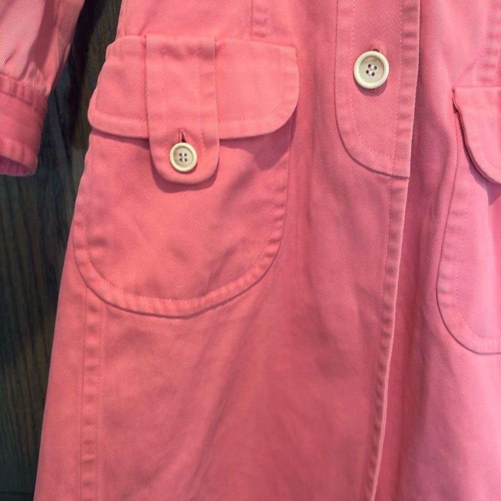 Pink Button-Up Spring coat - Picture 4 of 15